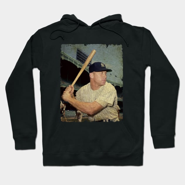 Mickey Mantle - Game 3, 1964 WS Hoodie by SOEKAMPTI